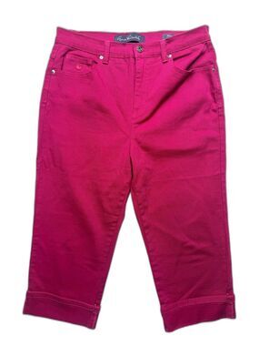 Gloria Vanderbilt Fuchsia Cropped Jeans for Women